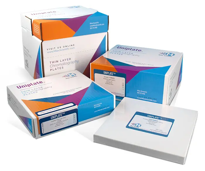 Verpackungen von DC Platten von Miles Scientific
